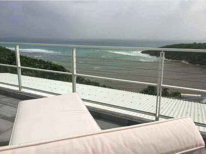 Location VillaMaison en Guadeloupe - Terrasse ouverte  l'tage et sa vue mer !!!!